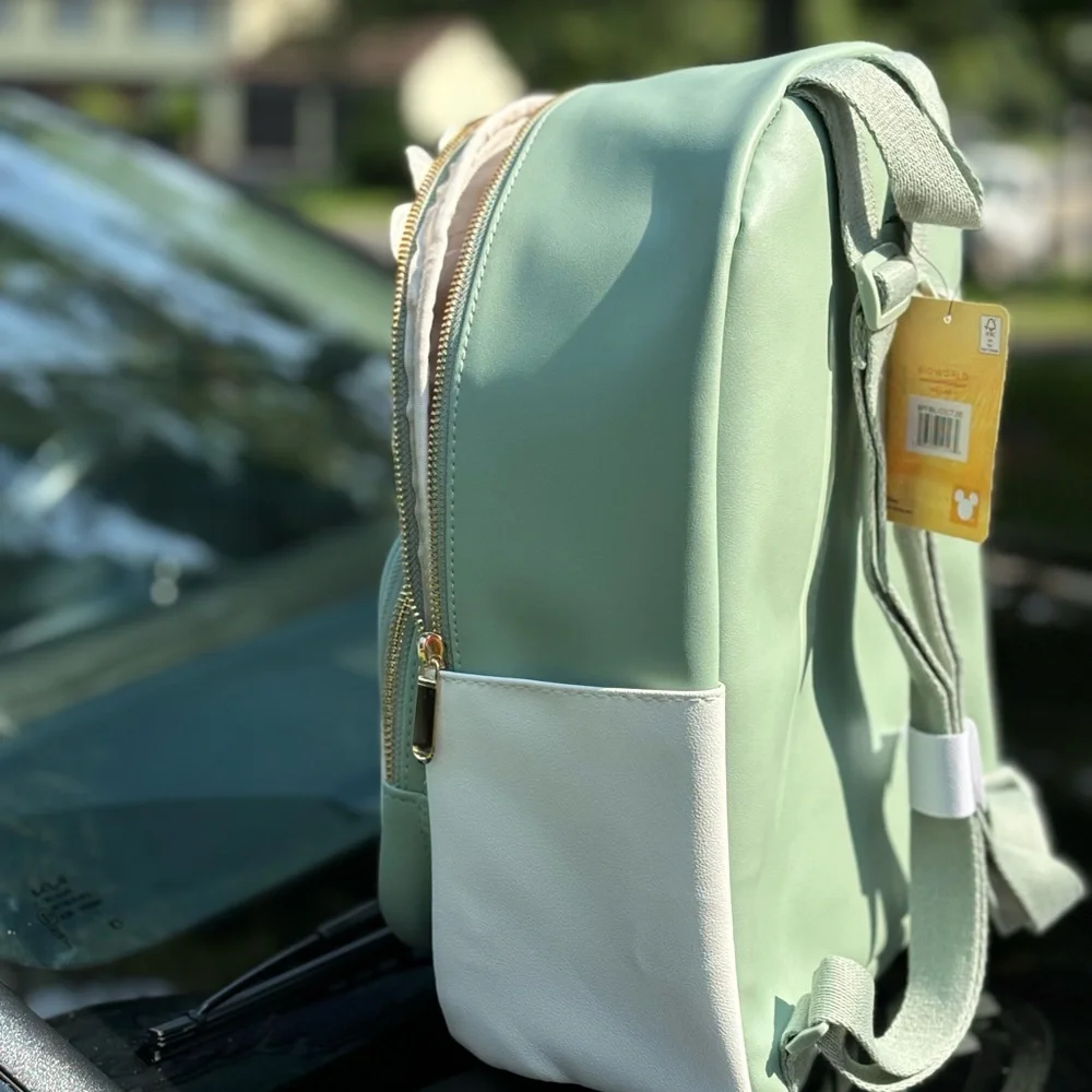 Disney Stitch and Angel Kids Backpack - Cream and Green